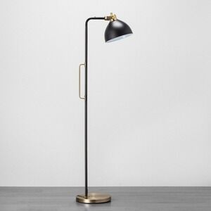 Black‎ & Brass Handle Floor Lamp Metal - Hearth & Hand Magnolia Target 2017